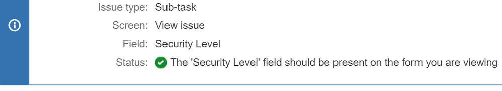 NoSecurityLevelFieldOnIssue.png