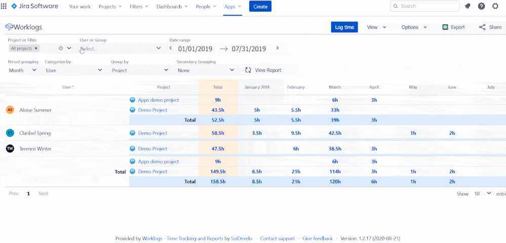 Worklogs - Time tracking and reports overview small.gif