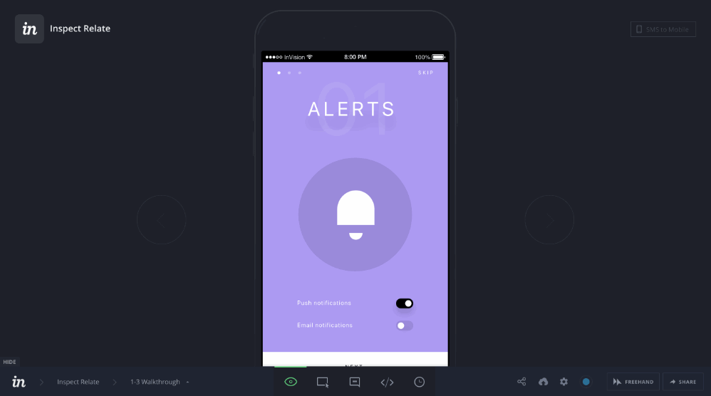 creating a comment on InVision(1).gif