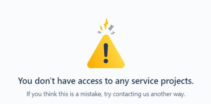 Portal - No Browse Projects Permission.png