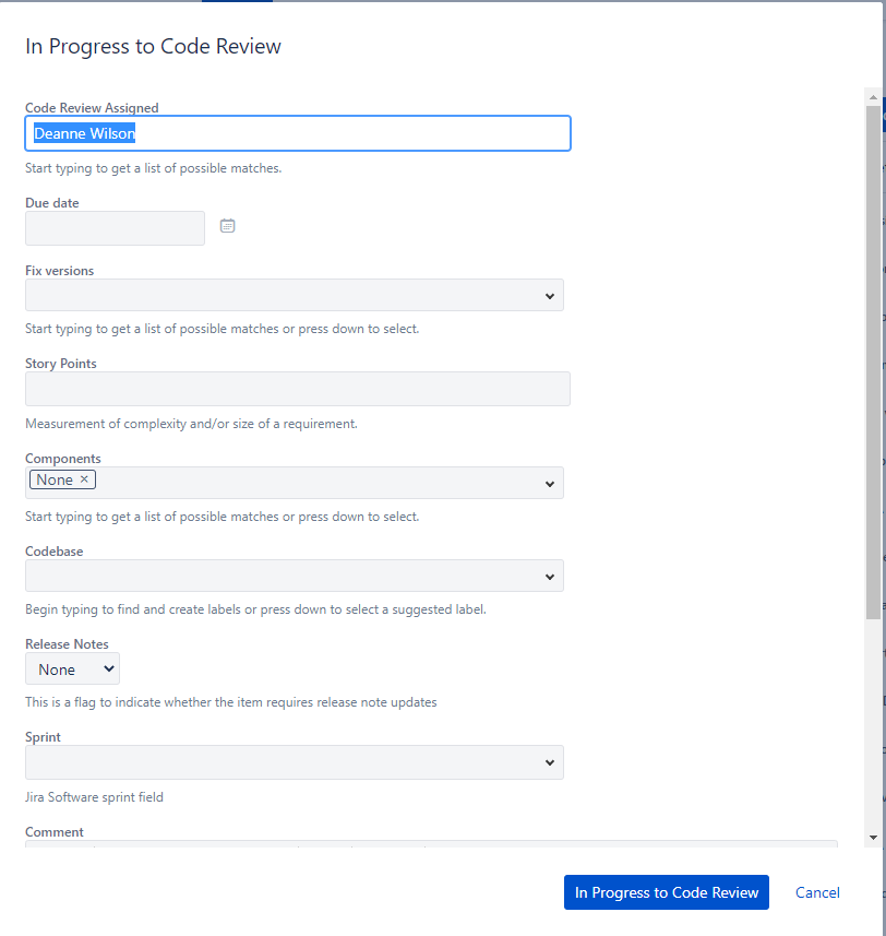 In Progress to Code Review Transition Screen.png