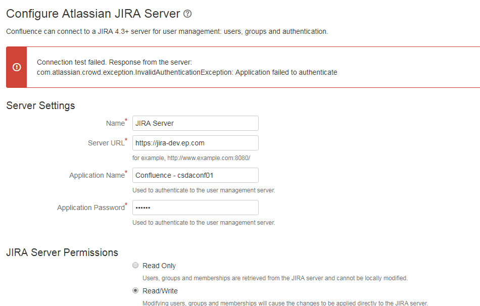 error pointing while configuring  conflence to jira.PNG