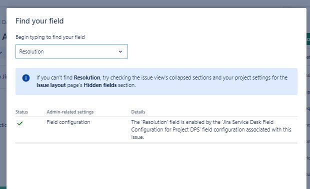 Issue Resolution field not showing.JPG