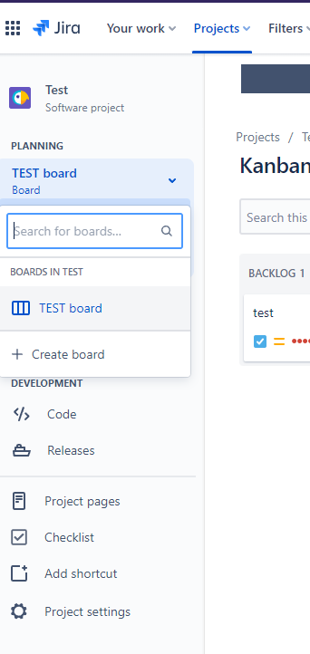 We want to add a team board to a project.PNG
