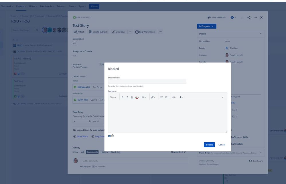 Jira -- Block note grayed out.JPG