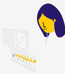 becky working on jira fundamentals.gif