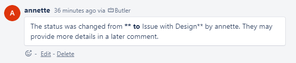 Custom field Status automation comment from blank Oct 17 2022 at 11 50 AM.png