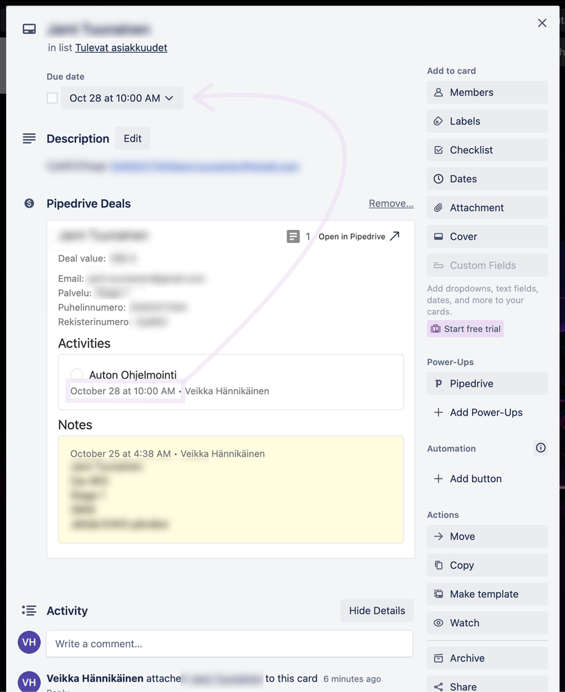 Trello Duea date automation problem.png