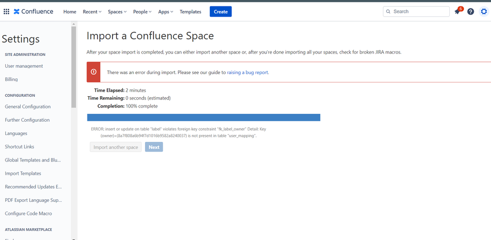 Dev space Error.PNG