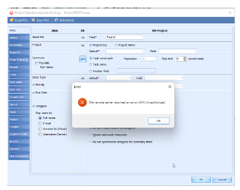 Ceptah Bridge Synchronize Login to Jira 401Error 12072022.png