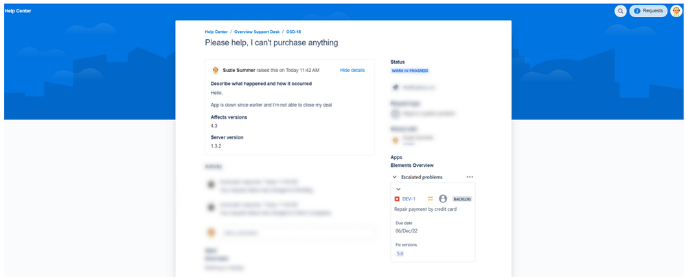 Elements Overview - Escalated linked issues on customer portal.png