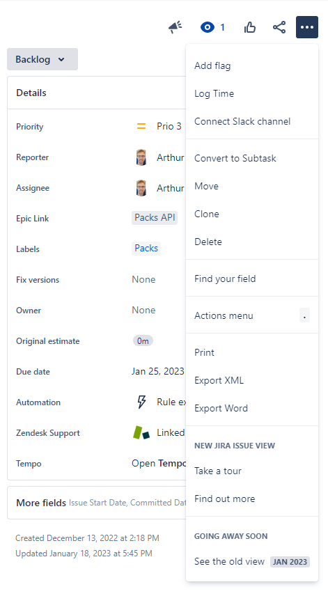 JIRA rank to top or bottom missing in new view.PNG