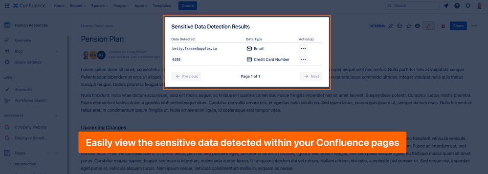 Sensitive Data Detected on Confluence page.png