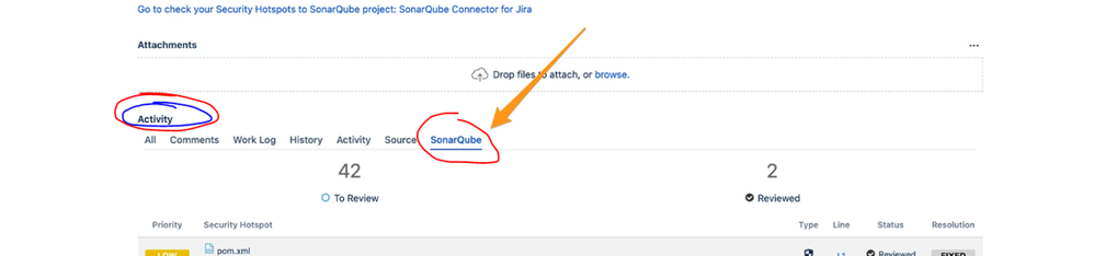 SonarQube Connector Issue 1.PNG