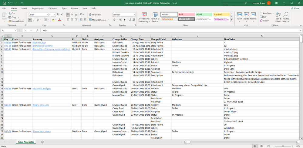 20221121-jira-issues-with-change-history-excel-export.png