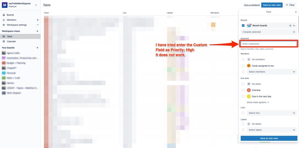 Trello Workspace - Keyword Search using custom field, Priority-High.jpg