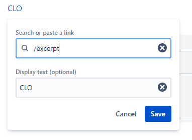 can't insert excerpt as a link.png