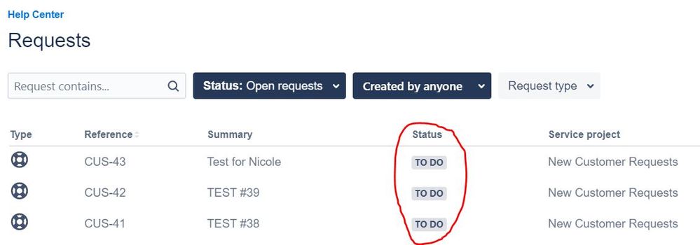 Request status on Help Center.JPG