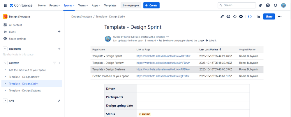 Show metadata about all the pages in a space.png