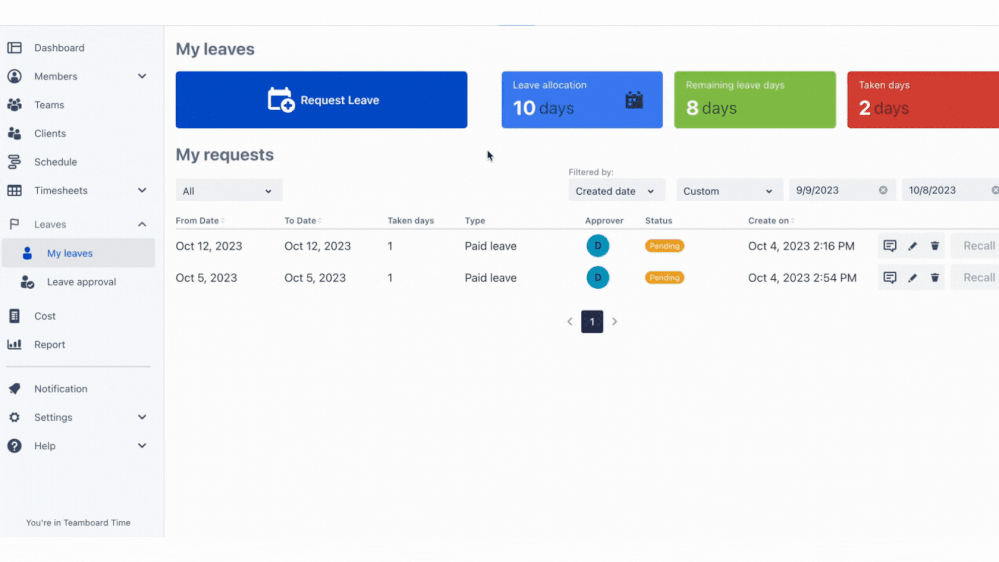 Leave, Vacation Requests and Holiday Management.gif Leave, Vacation Requests and Holiday Management.gif