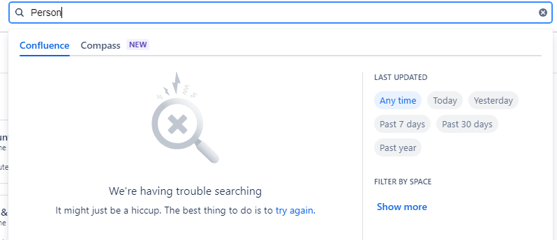 Confluence search window error.PNG
