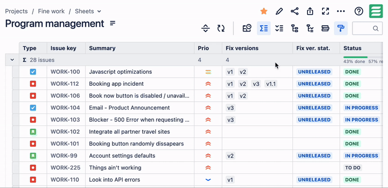 fix-version-report.gif