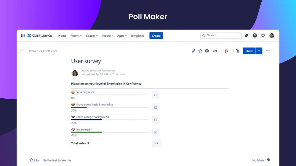 Poll Maker - Forms and Surveys for Confluence.jpg