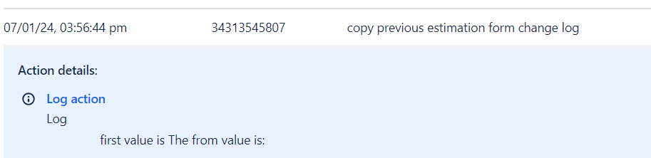 unable to get prev values using change log.png