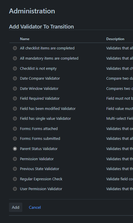 Linked Issues Status Validator.png