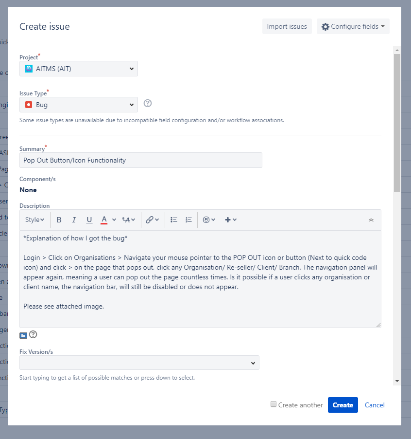 Create Issue before create.PNG
