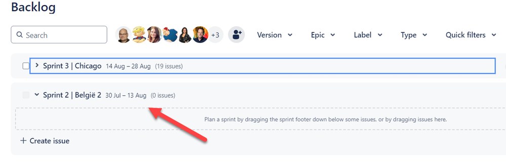 closed sprint seen in backlog.png