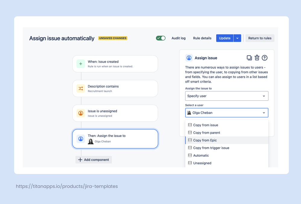 7. Automation For Jira for HR - Rule example.png