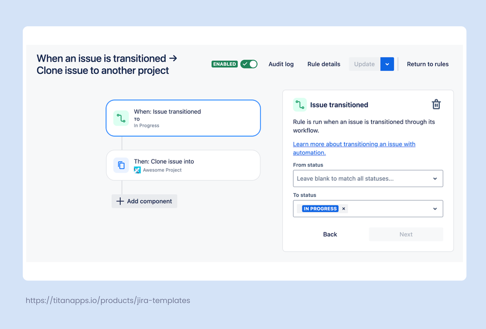 7.1. Automation For Jira for HR Jira Service Management - Rule example.png