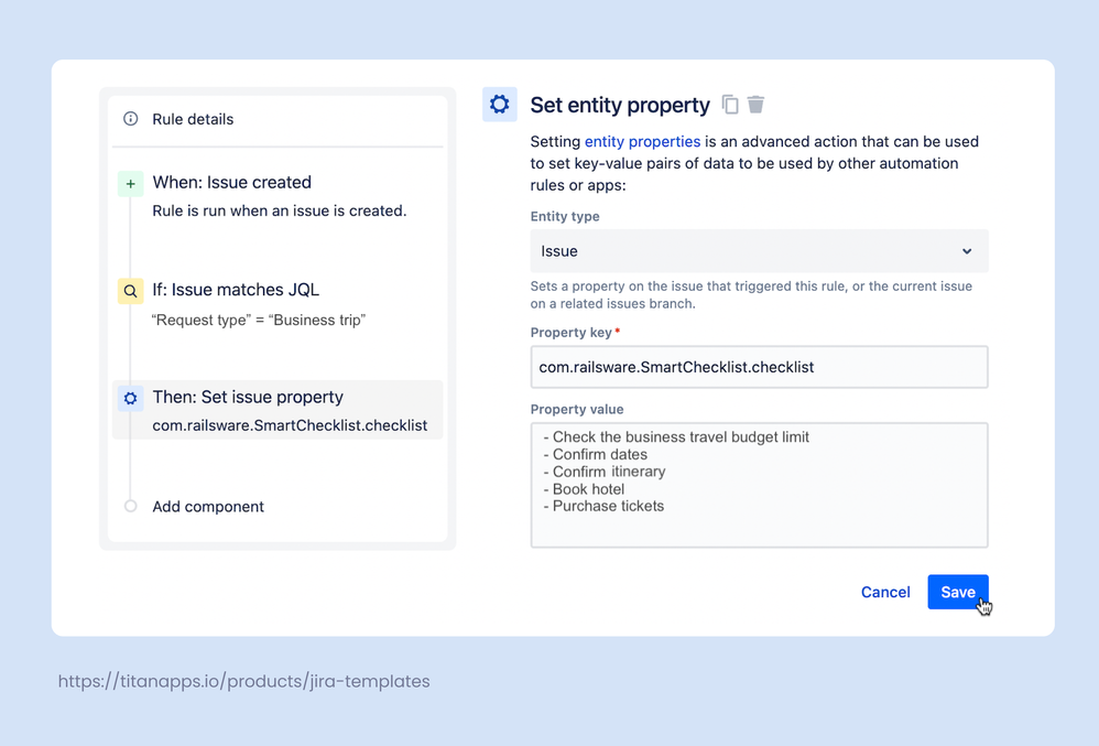 8. Automation For Jira for HR Jira Service Management - Rule example.png