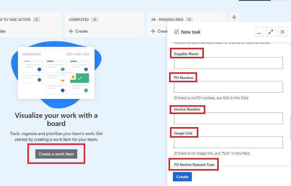 Create a Work Item - Form field not reflecting mandatory.jpg