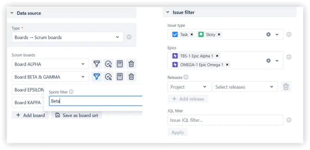 Flexible data source selection and issue filtering.png