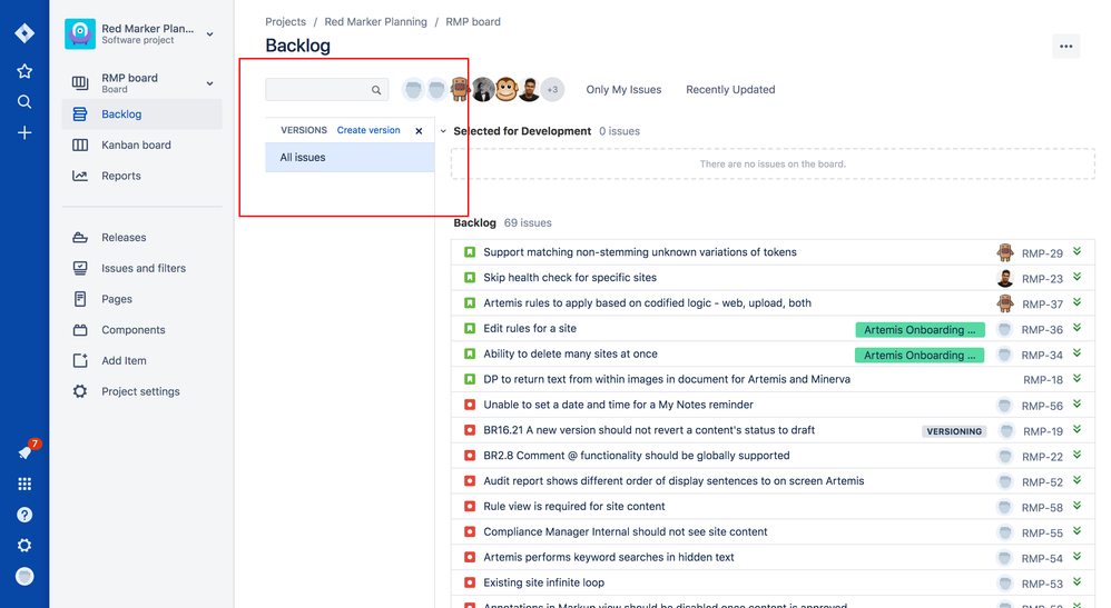 RMP board   Agile Board   RedMarker JIRA (1).png