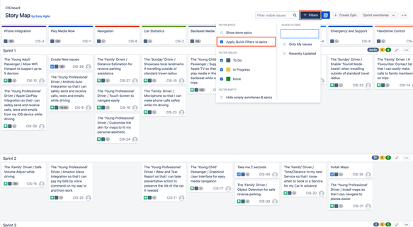Applying Quick Filters to Epics - Cloud or Server 5.2.0 onwards.png