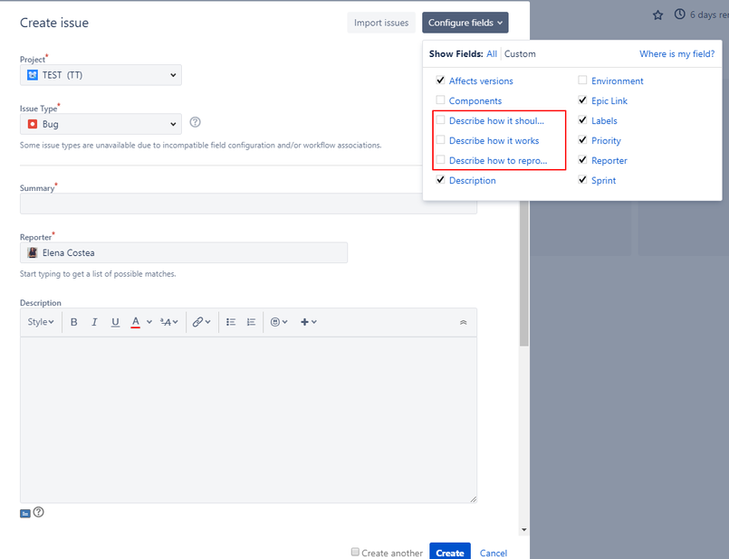 Create issue   Ninja Coders.png