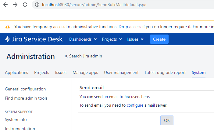 send email no outgoing email server configured.PNG