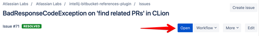  #71 - BadResponseCodeException on 'find related PRs' in CLion —… 2019-07-25 11-46-07.png