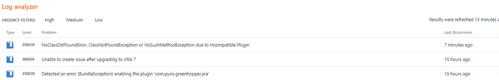 Latest errors in log analyzer.png