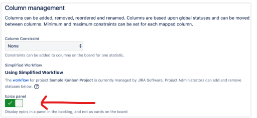 Epics Panel Option from JIRA documentation - WHERE IS THIS.png