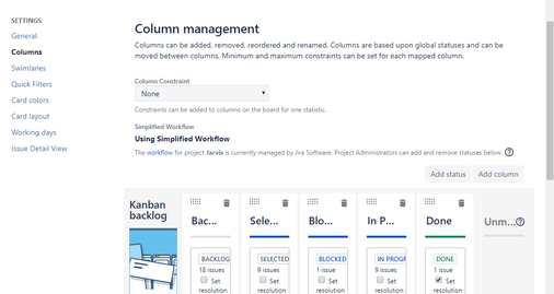 My JIRA Column Management - No Epics Panel Option.png