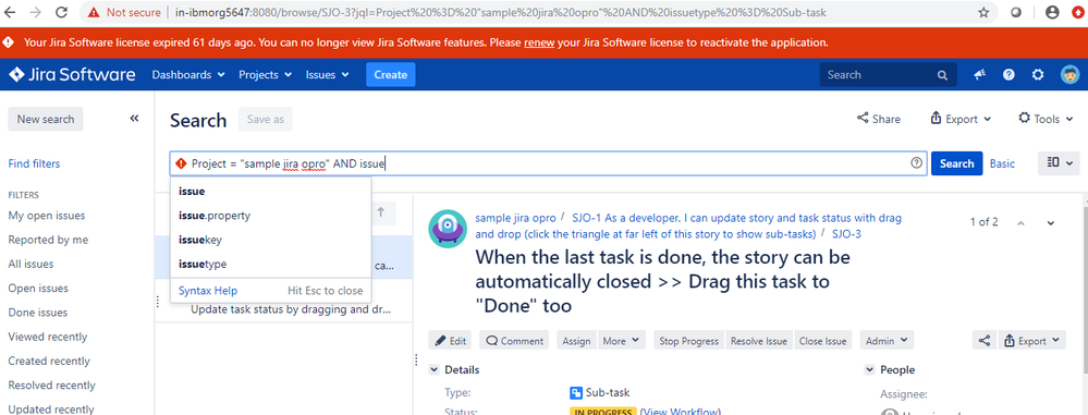 Jira Isue link.PNG